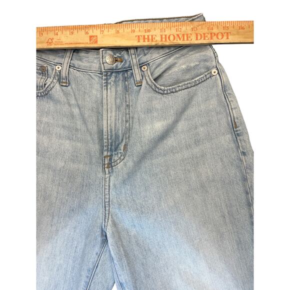 Madewell Curvy Perfect Vintage Jeans Women 26 High Rise Straight Leg Light Wash - Picture 8 of 11